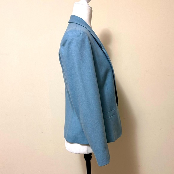 NWOT Pendleton Beautiful Blue Pure Wool One Button Jacket Suit Coat Blazer 8 - Picture 8 of 15
